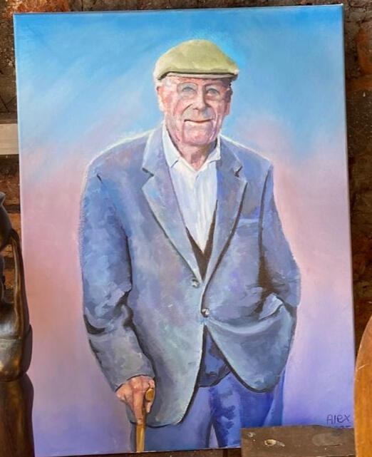 Hat and cane